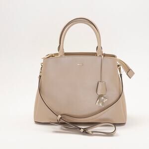 DKNY Zip Top Crossbody Satchel Bag Cream (Pre-owned/as pictured)
